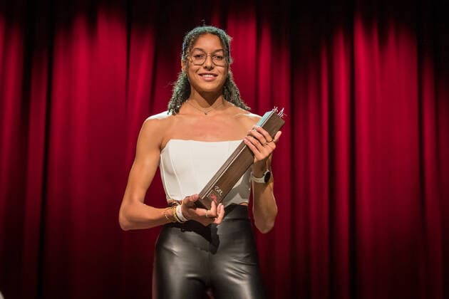 Swiss Athletics Night 2022 19 11 2022 Swiss Athletics Youngster of the Year 2022, Audrey Werro Swiss Athletics Night 2022 in Bern, Switzerland, on Saturday, November 19, 2022 Copyright: xBEAUTIFULxSPORTS OlafxRellischx