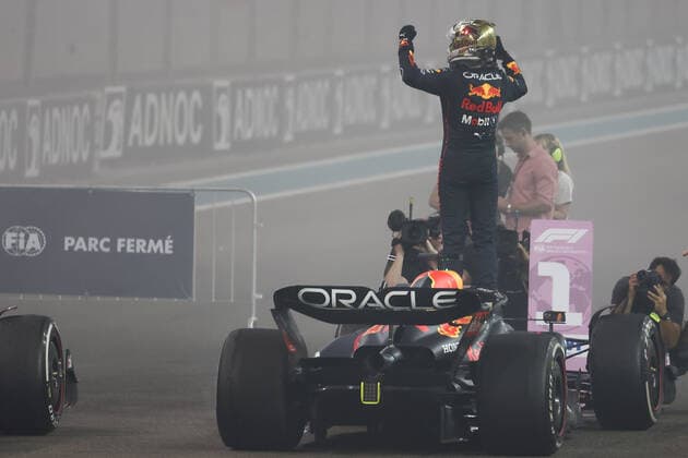 F1 Abu Dhabi Grand Prix Max Verstappen of Red Bull Racing after the Formula 1 Abu Dhabi Grand Prix at Yas Marina Circuit in Abu Dhabi, United Arab Emirates on November 20, 2022. Abu Dhabi United Arab Emirates  Copyright: xJakubxPorzyckix originalFilename:porzycki-f1abudha221120_npAwh.jpg