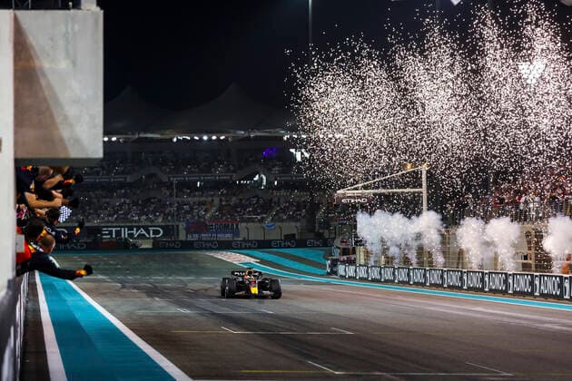 Formula 1, Abu Dhabi GP, Max Verstappen celebrates 15th win of the season