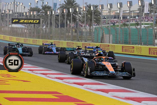 4 Lando Norris GBR, McLaren F1 Team , F1 Grand Prix of Abu Dhabi at Yas Marina Circuit on November 20, 2022 in Abu Dhabi, United Arab Emirates Photo by HOCH ZWEI Abu Dhabi United Arab Emirates