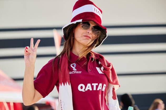 RECORD DATE NOT STATED FIFA World Cup, WM, Weltmeisterschaft, Fussball Qatar 2022 Qatar vs Ecuador Fans o Aficion during the game Qatar vs Ecuador, Corresponding to Group A of the FIFA World Cup Qatar 2022, on Al Bayt Stadium, Al Khor, November 20, 2022. <br><br> Fans o Aficion durante el partido Catar vs Ecuador, correspondiente al Grupo A de la Copa Mundial de la FIFA Qatar 2022, en el Estadio Al Bayt, Al Khor, 20 de noviembre de 2022. AL KHOR QATAR QATAR  Copyright: xJorgexMartinezx 20221120064717_FWC_Q22_GA_QAT_ECU_FANS7