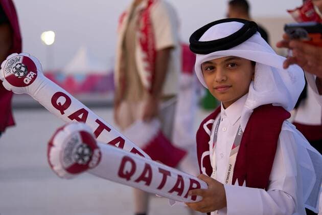 RECORD DATE NOT STATED FIFA World Cup, WM, Weltmeisterschaft, Fussball Qatar 2022 Qatar vs Ecuador Fans o Aficion during the game Qatar vs Ecuador, Corresponding to Group A of the FIFA World Cup Qatar 2022, on Al Bayt Stadium, Al Khor, November 20, 2022. <br><br> Fans o Aficion durante el partido Catar vs Ecuador, correspondiente al Grupo A de la Copa Mundial de la FIFA Qatar 2022, en el Estadio Al Bayt, Al Khor, 20 de noviembre de 2022. AL KHOR QATAR QATAR  Copyright: xCristianxdexMarchenax 20221120083358_FWC_Q22_GA_QAT_ECU_FANS344