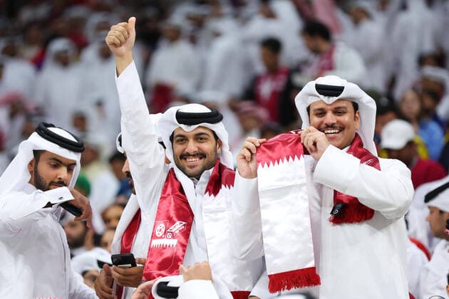Qatar fans (QAT), NOVEMBER 20, 2022 - Football Soccer : FIFA World Cup, WM, Weltmeisterschaft, Fussball Qatar 2022 Group A match between Qatar 0-2 Ecuador at Al Bayt Stadium in Al Khor, Qatar.  (204332993)