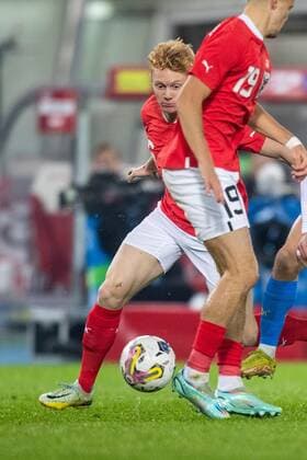 SOCCER - AUT vs ITA, test match VIENNA,AUSTRIA,20.NOV.22 - SOCCER - OEFB international test match, Austria vs Italy. Image shows Nicolas Seiwald (AUT).  GEPAxpictures xPhilippxBrem