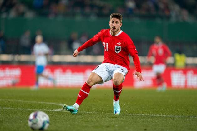 SOCCER - AUT vs ITA, test match VIENNA,AUSTRIA,20.NOV.22 - SOCCER - OEFB international test match, Austria vs Italy. Image shows Romano Schmid (AUT).  GEPAxpictures xJohannesxFriedl