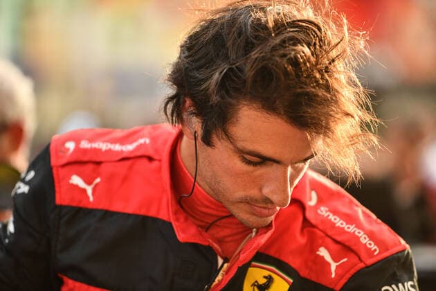 November 20, 2022, Yas Island-Abu Dhabi, Mezzolombardo, United Arab Emirates: Spanish driver CARLOS SAINZ JR ( Scuderia Ferrari) on track before the 2022 FIA Formula 1 Abu Dhabi Grand Prix at Yas Marina Circuit in Yas Island, Abu Dhabi. Verstappen wins. Yas Island-Abu Dhabi United Arab Emirates - ZUMAf150 20221120_zsp_f150_003 Copyright: xDaisyxFacinellix