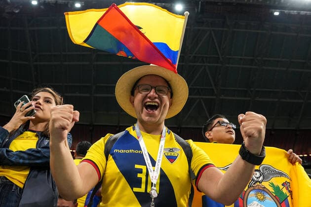 Qatar v Ecuador: Group A - FIFA World Cup, WM, Weltmeisterschaft, Fussball Qatar 2022 Fan of Ecuador team during FIFA World Cup Qatar 2022 Group A match between Qatar and Ecuador at Al Bayt Stadium on 20 November 2022 in Al Khor, Qatar. Al Khor Qatar  Copyright: xAymanxArefx originalFilename:aref-notitle221120_npDZM.jpg