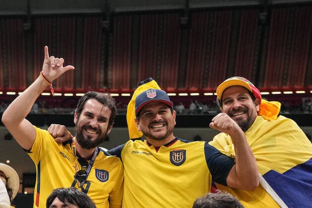 Qatar v Ecuador: Group A - FIFA World Cup, WM, Weltmeisterschaft, Fussball Qatar 2022 Fans of Ecuador team during FIFA World Cup Qatar 2022 Group A match between Qatar and Ecuador at Al Bayt Stadium on 20 November 2022 in Al Khor, Qatar. Al Khor Qatar  Copyright: xAymanxArefx originalFilename:aref-notitle221120_npjDu.jpg