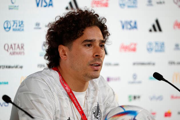Mexico s goalkeeper Guillermo Ochoa attends a press conference, PK, Pressekonferenz at the Qatar National Convention Center in Doha, Qatar, 21 November 2022. Mexico will play Poland in their group C match of the FIFA World Cup, WM, Weltmeisterschaft, Fussball 2022 on 22 November. Mexico press conference !ACHTUNG: NUR REDAKTIONELLE NUTZUNG!  Copyright: xJoséxMendezx EVE426 20221121-230c338a891d2394ca6bb60a4d772fba5cde3e5c