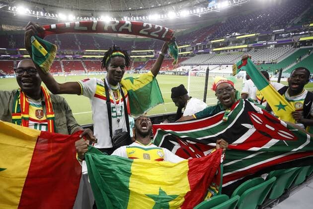 RECORD DATE NOT STATED FIFA World Cup, WM, Weltmeisterschaft, Fussball Qatar 2022 Senegal vs Netherlands Fans o Aficion during the game Senegal vs Netherlands, Corresponding to Group A of the FIFA World Cup Qatar 2022, at Al Thumama Stadium, Al Thumama, November 21, 2022. <br><br> Fans o Aficion durante el partido Senegal vs Paises Bajos (Holanda), correspondiente al Grupo A de la Copa Mundial de la FIFA Qatar 2022, en el Estadio Al Thumama, Al Thumama, 21 de noviembre de 2022. AL THUMAMA DOHA QATAR  Copyright: xAndresxPinax 20221121_4700