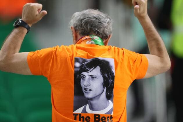 Doha 21.11.2022 MISTRZOSTWA SWIATA 2022 MECZ : SENEGAL - HOLANDIA --- FIFA World Cup, WM, Weltmeisterschaft, Fussball QATAR 2022 MATCH : SENEGAL - NETHERLANDS NZ kibice fans Johan Cruijff FOT. Grzegorz Wajda 400mm.pl NEWSPIX.PL --- Newspix.pl  B25I0283