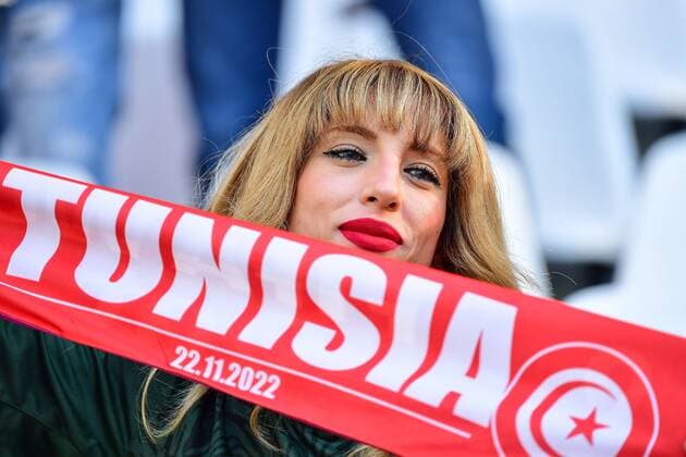 RECORD DATE NOT STATED FIFA World Cup, WM, Weltmeisterschaft, Fussball Qatar 2022 Denmark vs Tunisia Fans o Aficion during the game Denmark vs Tunisia, Corresponding to Group D of the FIFA World Cup Qatar 2022, at Education City Stadium, Al Rayyan, November 22, 2022. <br><br> Fans o Aficion durante el partido Dinamarca vs Tunez, correspondiente al Grupo D de la Copa Mundial de la FIFA Qatar 2022, en el Estadio Ciudad de la Educacion, Al Rayyan, 22 de noviembre de 2022. AL RAYYAN DOHA QATAR  Copyright: xIsaacxOrtizx 20221122_6082
