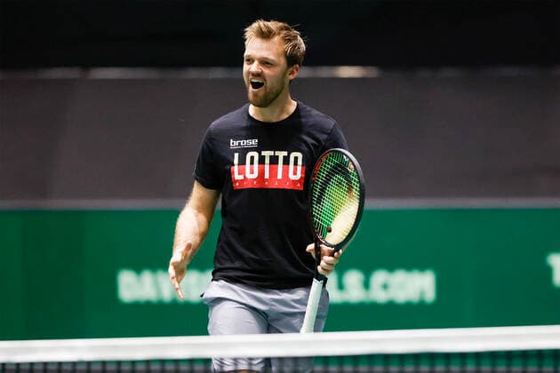 Sport Themen der Woche KW47 Sport Bilder des Tages Kevin Krawietz (GER) trainiert, Training, Davis Cup Finals 2022, Palacio de Deportes JosÃ *** Kevin Krawietz GER trains, Training, Davis Cup Finals 2022, Palacio de Deportes JosÃ Copyright: xJuergenxHasenkopfx