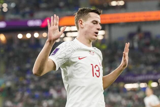 DOHA, 22-11-2022 Stadium 974, World Cup 2022 in Qatar game between Mexico vs Poland, Poland player Jakub Kaminski Mexico - Poland  x19310794x Copyright: