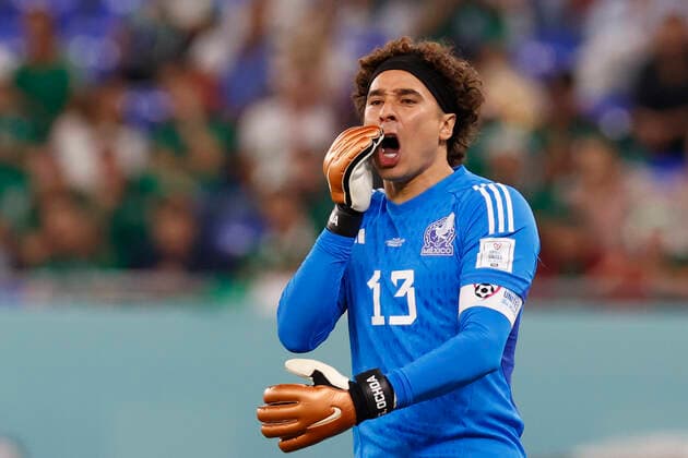 Guillermo Ochoa of Mexico reacts during a FIFA World Cup, WM, Weltmeisterschaft, Fussball soccer match of the group phase between Mexico and Poland at 974 stadium in Doha, Qatar, 22 November 2022. QATAR 2022: Mexico vs. Polonia !ACHTUNG: NUR REDAKTIONELLE NUTZUNG!  Copyright: xEstebanxBibax GR2380 20221122-c99551f708b3b5fe2160f43117454cff0557a956