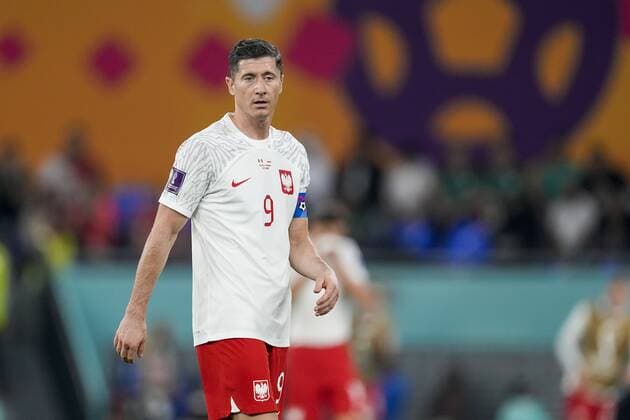 DOHA, 22-11-2022 Stadium 974, World Cup 2022 in Qatar game between Mexico vs Poland, Poland player Robert Lewandowski Mexico - Poland  x19310826x Copyright: