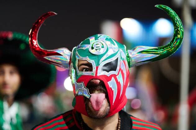 RECORD DATE NOT STATED FIFA World Cup, WM, Weltmeisterschaft, Fussball Qatar 2022 Mexico vs Poland Fans o Aficion during the game Mexico vs Poland, Corresponding to Group C of the FIFA World Cup Qatar 2022, at 974 Stadium, Ras Abu Aboud, November 22, 2022. <br><br> Fans o Aficion durante el partido Mexico vs Polonia, correspondiente al Grupo C de la Copa Mundial de la FIFA Qatar 2022, en el Estadio 974, Ras Abu Aboud, 22 de noviembre de 2022. RAS ABU ABOUD DOHA QATAR  Copyright: xJorgexMartinezx 20221122_6317