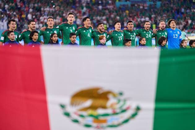RECORD DATE NOT STATED FIFA World Cup, WM, Weltmeisterschaft, Fussball Qatar 2022 Mexico vs Poland Mexico Players during the game Mexican national team, Nationalteam (Mexico) vs Poland, Corresponding to Group C of the FIFA World Cup Qatar 2022, at 974 Stadium, Ras Abu Aboud, November 22, 2022. <br><br> Jugadores de Mexico durante el partido Seleccion Nacional Mexicana (Mexico) vs Polonia, correspondiente al Grupo C de la Copa Mundial de la FIFA Qatar 2022, en el Estadio 974, Ras Abu Aboud, 22 de noviembre de 2022. RAS ABU ABOUD DOHA QATAR Copyright: xCristianxdexMarchenax 20221122_6416