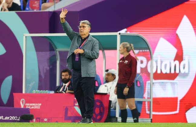 Mandatory Credit: Photo by Kieran McManus Shutterstock (13626428bo) Manager Gerardo Martino of Mexico. Mexico v Poland, FIFA World Cup, WM, Weltmeisterschaft, Fussball 2022, Group C, Football, Stadium 974, Doha, Qatar - 22 Nov 2022 Editorial Use Only Mexico v Poland, FIFA World Cup 2022, Group C, Football, Stadium 974, Doha, Qatar - 22 Nov 2022 Editorial Use Only Copyright: xKieranxMcManus Shutterstockx 13626428bo
