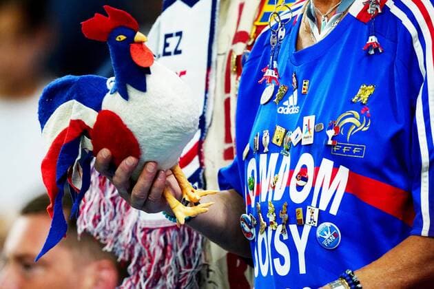 Mandatory Credit: Photo by Javier Garcia Shutterstock (13626445c) A close up of France fans in the stands. France v Australia, FIFA World Cup, WM, Weltmeisterschaft, Fussball 2022, Group D, Football, Al Janoub Stadium, Al Wakrah, Qatar - 22 Nov 2022 Editorial Use Only France v Australia, FIFA World Cup 2022, Group D, Football, Al Janoub Stadium, Al Wakrah, Qatar - 22 Nov 2022 Editorial Use Only  Copyright: xJavierxGarcia Shutterstockx 13626445c
