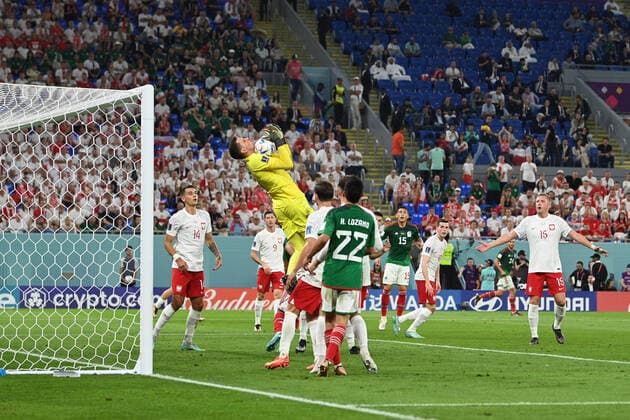 Mexico vs Poland DOHA, CA - 22.11.2022: MEXICO VS POLAND - Wojciech Szcz?sny of Poland during the match between Mexico and Poland, valid for the group stage of the World Cup, held at Stadium 974 in Doha, Qatar. (Photo: Richard Callis Fotoarena) x2297289x  RichardxCallis