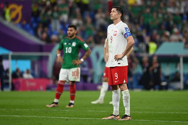 Mexico vs Poland DOHA, CA - 22.11.2022: MEXICO VS POLAND - Robert Lewandowski of Poland during the match between Mexico and Poland, valid for the group stage of the World Cup, held at Stadium 974 in Doha, Qatar. (Photo: Richard Callis Fotoarena) x2297304x  RichardxCallis