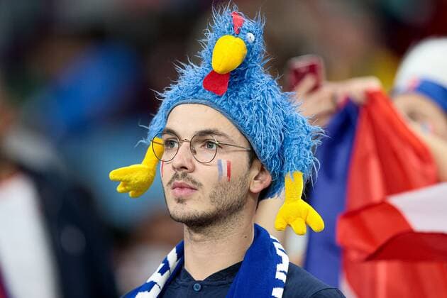 RECORD DATE NOT STATED November 22, 2022. - Al Wakrah, Qatar. - Al Janoub Stadium. FIFA World Cup, WM, Weltmeisterschaft, Fussball 2022. Group D. France v Australia. In picure: France fans DmitryxGolubovich