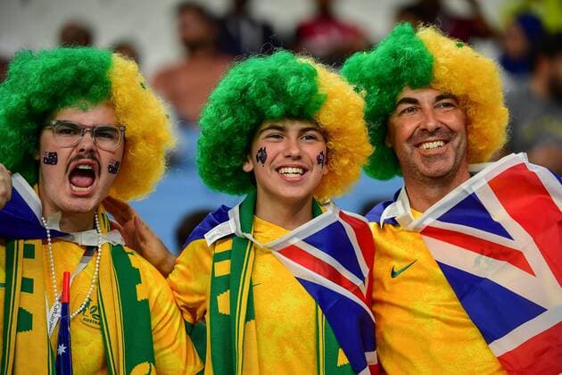 RECORD DATE NOT STATED FIFA World Cup, WM, Weltmeisterschaft, Fussball Qatar 2022 France vs Australia Fans o Aficion during the game France vs Australia, Corresponding to Group D of the FIFA World Cup Qatar 2022, at Al Janoub Stadium, Al-Wakrah, November 22, 2022. <br><br> Fans o Aficion durante el partido Francia vs Australia, correspondiente al Grupo D de la Copa Mundial de la FIFA Qatar 2022, en el Estadio Al Janoub, Al-Wakrah, 22 de noviembre de 2022. AL WAKRAH DOHA QATAR  Copyright: xIsaacxOrtizx 20221122_6821