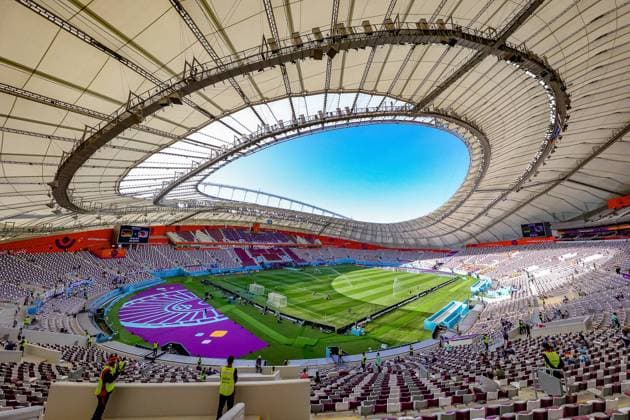 Germany v Japan 2022 FIFA World Cup, WM, Weltmeisterschaft, Fussball 23 11 2022. Match 11 General view inside the Khalifa International Stadium during the 2022 Fifa World Cup match between Germany and Japan at Khalifa International Stadium, Doha, Qatar on 23 November 2022. Editorial use only , Copyright: xNigelxKeenex PSI-16405-0001