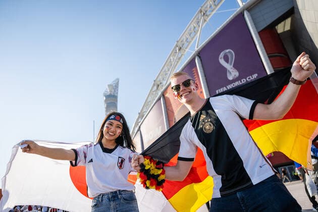 FIFA World Cup 2022, Germany - Japan, Fans before the match