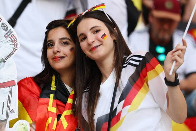 Germany fans (GER), NOVEMBER 23, 2022 - Football Soccer : FIFA World Cup, WM, Weltmeisterschaft, Fussball Qatar 2022 Group E match between Germany - Japan at Khalifa International Stadium in Al Rayyan, Qatar.  (204548416)