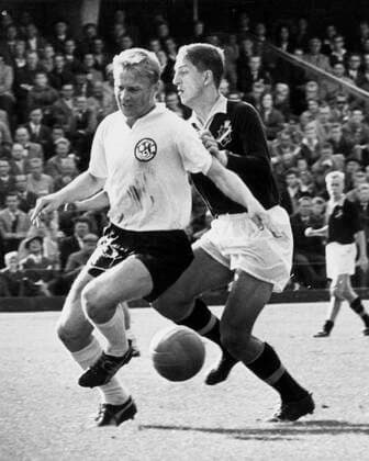 1969 Football, Orvar Bergmark tv Örebro and Lennart Backman AIK SWEDEN FOOTBALL x192x  Copyright: xDEXx ORVAR BERGMARK