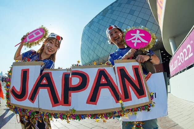 RECORD DATE NOT STATED FIFA World Cup, WM, Weltmeisterschaft, Fussball Qatar 2022 Germany vs Japan Fans o Aficion during the game Germany vs Japan, Corresponding to Group E of the FIFA World Cup Qatar 2022, at Khalifa International Stadium, Al Rayyan, Doha, November 23, 2022. <br><br> Fans o Aficion durante el partido Alemania vs Japon, correspondiente al Grupo E de la Copa Mundial de la FIFA Qatar 2022, en el Estadio Internacional Khalifa, Al Rayyan, Doha, 23 de noviembre de 2022. AL RAYYAN DOHA QATAR  Copyright: xJorgexMartinezx 20221123_7360