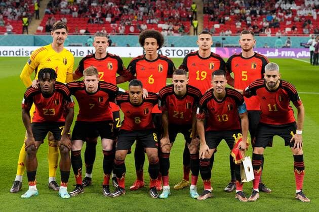 AR-RAYYAN, 23-11-2022 Ahmad Bin Ali Stadium, World Cup 2022 in Qatar game between Belgium and Canada, team photo Belgium during the match Belgium - Canada  x19314127x Copyright:
