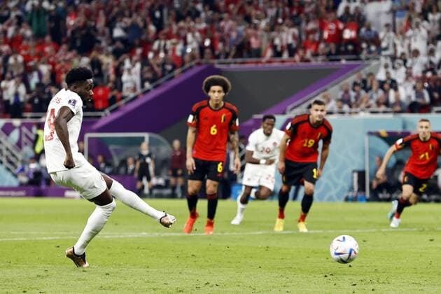 AL RAYYAN Alphonso Davies of Canada during the FIFA World Cup Qatar 2022 group F match between Belgium and Canada at Ahmad Bin Ali Stadium on November 23, 2022 in Al Rayyan, Qatar AP Dutch Height MAURICE OF STONE FIFA World Cup Qatar 2022 2022 xVIxANPxSportx xMauricexvanxSteenxWKxIVx 458253639 originalFilename: 458253639.jpg