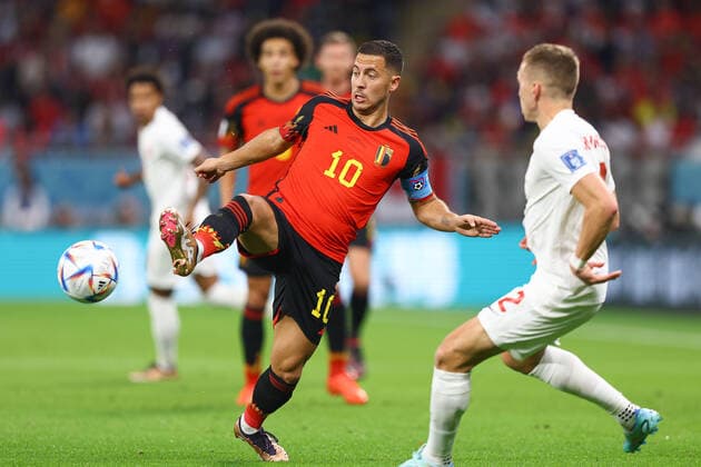 2022.11.23 Ar-Rayyan pilka nozna Mistrzostwa Swiata w Katarze Katar 2022 Belgia - Kanada N z Eden Hazard Foto Pawel Andrachiewicz PressFocus 2022.11.23 Ar-Rayyan Football - 2022 FIFA World Cup, WM, Weltmeisterschaft, Fussball in Qatar Belgium - Canada Eden Hazard Credit: Pawel Andrachiewicz PressFocus NEWSPIX.PL --- Newspix.pl  20221123_PF_PA507