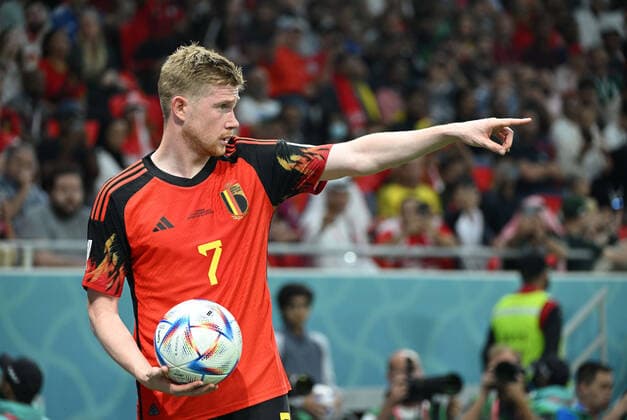 Football, Men, 2022 23 season, World Cup in Qatar, Group F 1 matchday , Belgium Canada at Ahmed bin Ali Stadium in Ar Rayyan, Kevin De Bruyne Belgium , 23 11 2022, Copyright: xMatthiasxKochx