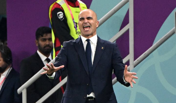 Football, Men, 2022 23 season, World Cup in Qatar, Group F 1 matchday , Belgium Canada at Ahmed bin Ali Stadium in Ar Rayyan, coach Roberto Martinez Belgium , 23 11 2022, Copyright: xMatthiasxKochx