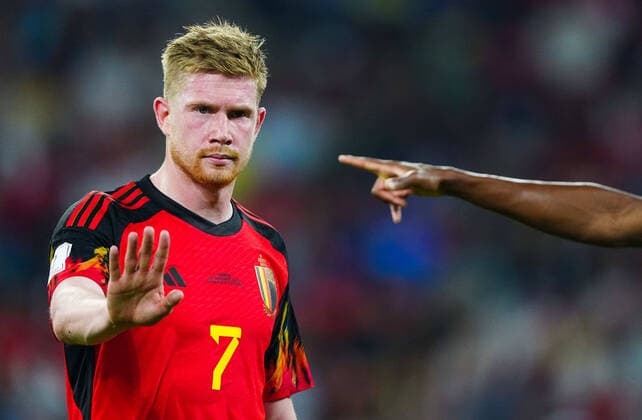 Mandatory Credit: Photo by Javier Garcia Shutterstock (13626489by) Kevin De Bruyne of Belgium Belgium v Canada, FIFA World Cup, WM, Weltmeisterschaft, Fussball 2022, Group F, Football, Ahmad Bin Ali Stadium, Ar-Rayyan, Qatar - 23 Nov 2022 Editorial Use Only Belgium v Canada, FIFA World Cup 2022, Group F, Football, Ahmad Bin Ali Stadium, Ar-Rayyan, Qatar - 23 Nov 2022 Editorial Use Only Copyright: xJavierxGarcia Shutterstockx 13626489by