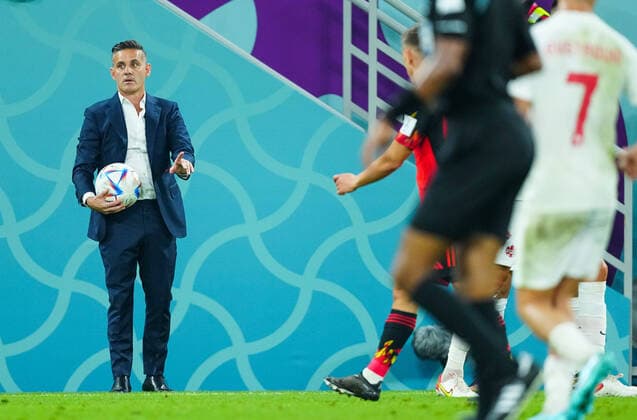 Mandatory Credit: Photo by Javier Garcia Shutterstock (13626489bv) Manager John Herdman of Canada Belgium v Canada, FIFA World Cup, WM, Weltmeisterschaft, Fussball 2022, Group F, Football, Ahmad Bin Ali Stadium, Ar-Rayyan, Qatar - 23 Nov 2022 Editorial Use Only Belgium v Canada, FIFA World Cup 2022, Group F, Football, Ahmad Bin Ali Stadium, Ar-Rayyan, Qatar - 23 Nov 2022 Editorial Use Only Copyright: xJavierxGarcia Shutterstockx 13626489bv