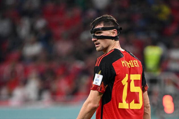 Football, Men, 2022 23 season, World Cup in Qatar, Group F 1 matchday , Belgium Canada at Ahmed bin Ali Stadium in Ar Rayyan, Thomas Meunier Belgium , 23 11 2022, Copyright: xMatthiasxKochx