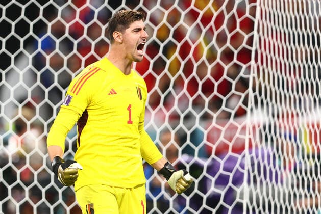 Belgium v Canada: Group F - FIFA World Cup, WM, Weltmeisterschaft, Fussball Qatar 2022 Thibaut Courtois (BEL) during the World Cup match between Belgium vs Canada , in Doha , Qatar, on November 23, 2022. Doha Qatar  Copyright: xFotoxOlimpikx originalFilename:jastrzebowski-belgiumv221123_npr2U.jpg