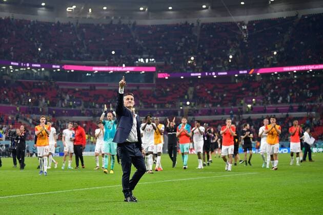 RECORD DATE NOT STATED FIFA World Cup, WM, Weltmeisterschaft, Fussball Qatar 2022 Belgium 1-0 Canada John Herdman head coach of Canada during the game Belgium vs Canada, Corresponding to Group F of the FIFA World Cup Qatar 2022, at Ahmad bin Ali Stadium, Al-Rayyan, November 23, 2022. <br><br> John Herdman Director Tecnico de Canada durante el partido Belgica vs Canada, correspondiente al Grupo F de la Copa Mundial de la FIFA Qatar 2022, en el Estadio Ahmad bin Ali, Al-Rayyan, 23 de noviembre de 2022. AL RAYYAN DOHA QATAR Copyright: xAdrianxMaciasx 20221123_8573