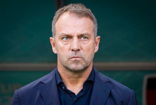 Doha, Qatar 23rd Nov, 2022 Coach Hansi Flick Germany Germany Japan World Cup 2022 in Qatar 23 11 2022 Credit Moritz Müller