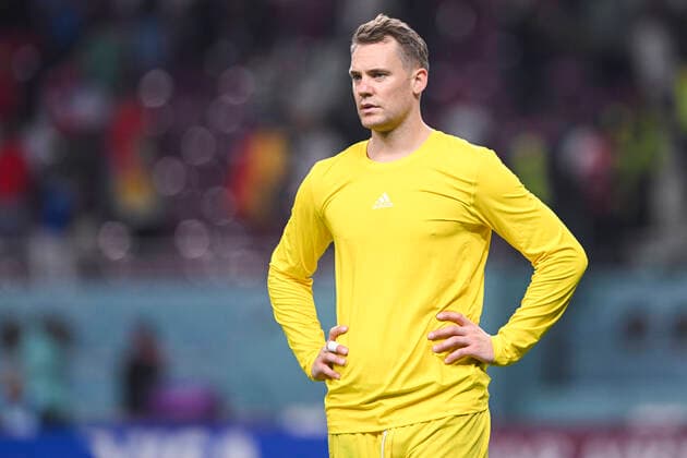 FUSSBALL WM 2022 PRE-ROUND GROUP C Germany Japan 23 11 2022 disappointment Germany goalkeeper Manuel Neuer