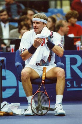 Swedish tennis player Bjorn Borg, 1993 
