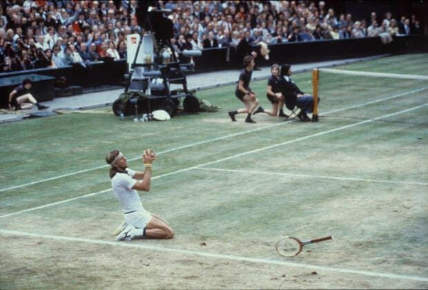 Björn Borg vinner sin tredje Wimbledontitel 1978. Foto SvD kod 20360 SCANPIX SWEDEN LONDON ENGLAND x20360x *** Björn Borg wins his third Wimbledon title in 1978 Photo SvD code 20360 SCANPIX SWEDEN LONDON ENGLAND x20360x  Copyright: xSVDx Björn Borg vinner Wimbledon 1978