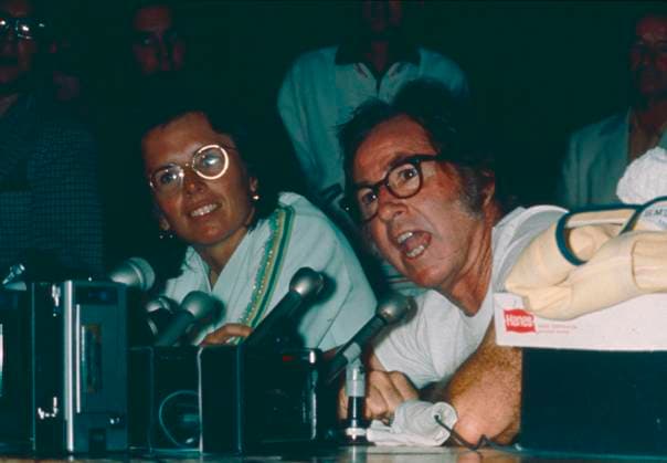 Billie Jean King wins Battle of the Sexes in tennis, 50th anniversary on 20 September, symbol pictures