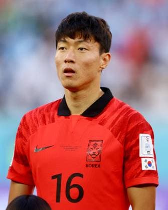 Mandatory Credit: Photo by Kieran McManus Shutterstock (13626516dq) Hwang Ui-Jo of South Korea. Uruguay v Korea Republic, FIFA World Cup, WM, Weltmeisterschaft, Fussball 2022, Group H, Football, Education City Stadium, Doha, Qatar - 24 Nov 2022 Editorial Use Only Uruguay v Korea Republic, FIFA World Cup 2022, Group H, Football, Education City Stadium, Doha, Qatar - 24 Nov 2022 Editorial Use Only Copyright: xKieranxMcManus Shutterstockx 13626516dq