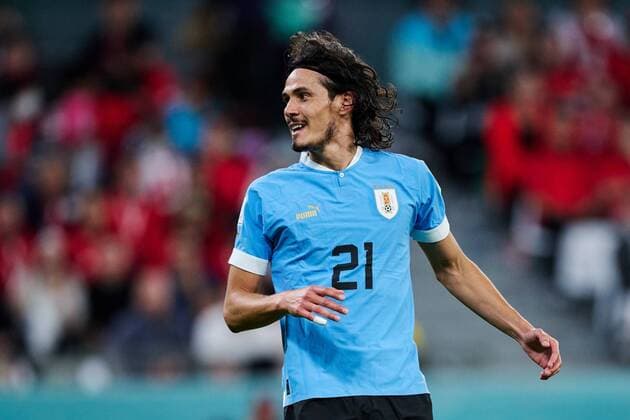 RECORD DATE NOT STATED FIFA World Cup, WM, Weltmeisterschaft, Fussball Qatar 2022 Uruguay vs South Korea Edinson Cavani of Uruguay during the game Uruguay vs South Korea, Corresponding to Group H of the FIFA World Cup Qatar 2022, at Education City Stadium, Doha, November 24, 2022. <br><br> Edinson Cavani de Uruguay durante el partido Uruguay vs Corea del Sur, correspondiente al Grupo H de la Copa Mundial de la FIFA Qatar 2022, en el Estadio Ciudad de la Educacion, Doha, 24 de noviembre de 2022. DOHA QATAR QATAR Copyright: xJorgexMartinezx 20221124_9172